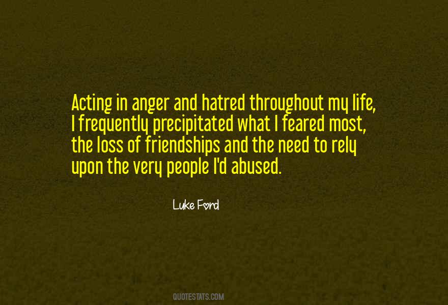Anger Loss Quotes #359545