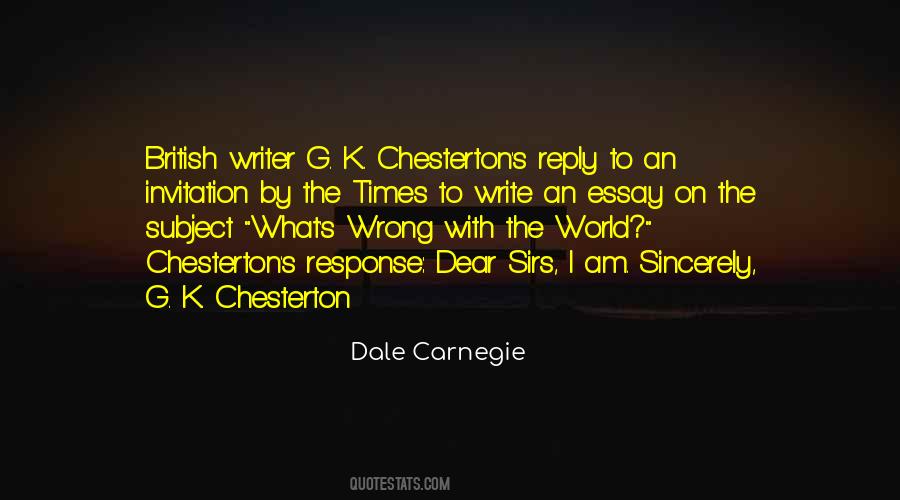 K Chesterton Quotes #113620