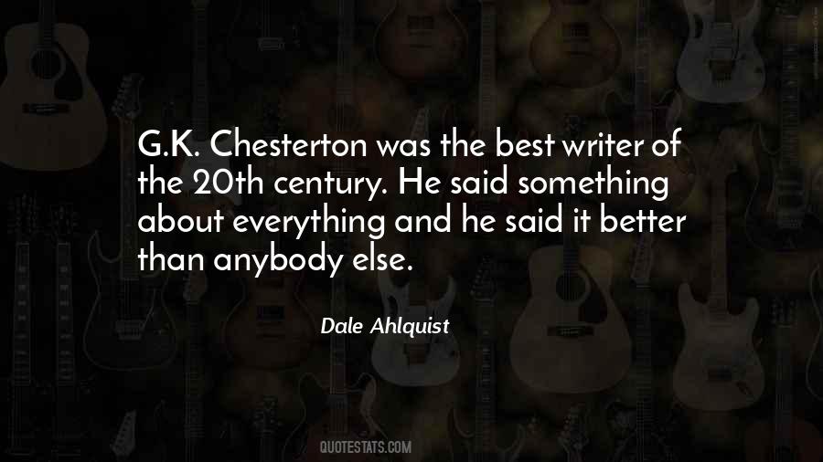 K Chesterton Quotes #1205499