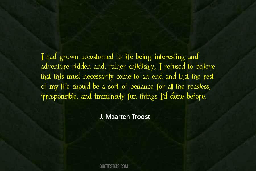 End Of Adventure Quotes #633423