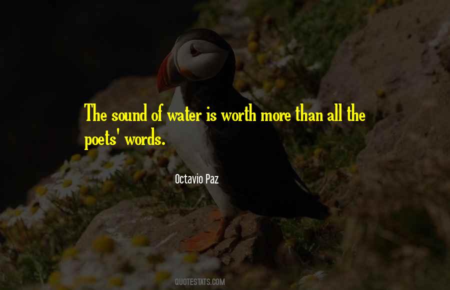 Worth Of Water Quotes #1859677