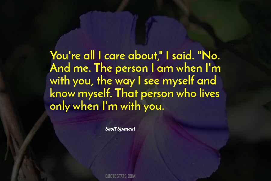 You Care About Me Quotes #147913