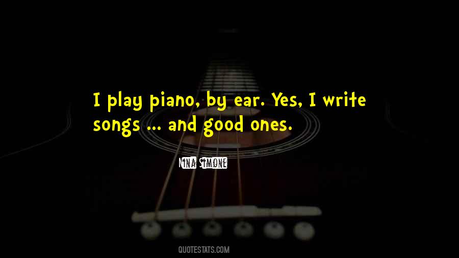 I Play Piano Quotes #791296