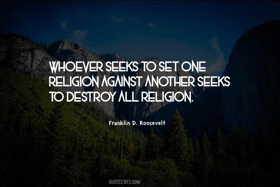 One Religion Quotes #1255224