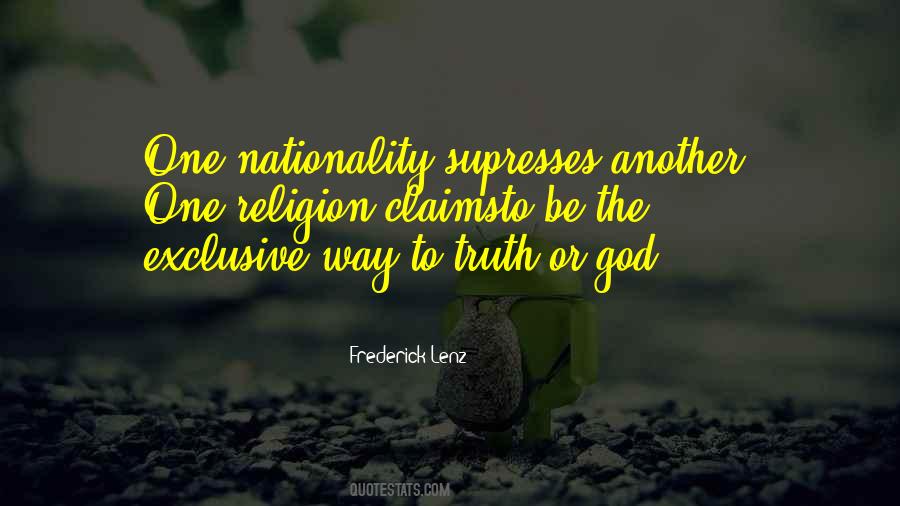 One Religion Quotes #1464529