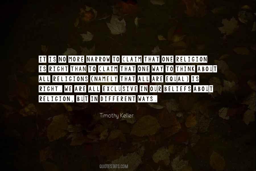 One Religion Quotes #1675448