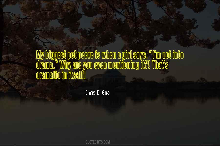 Not Into Drama Quotes #1762396