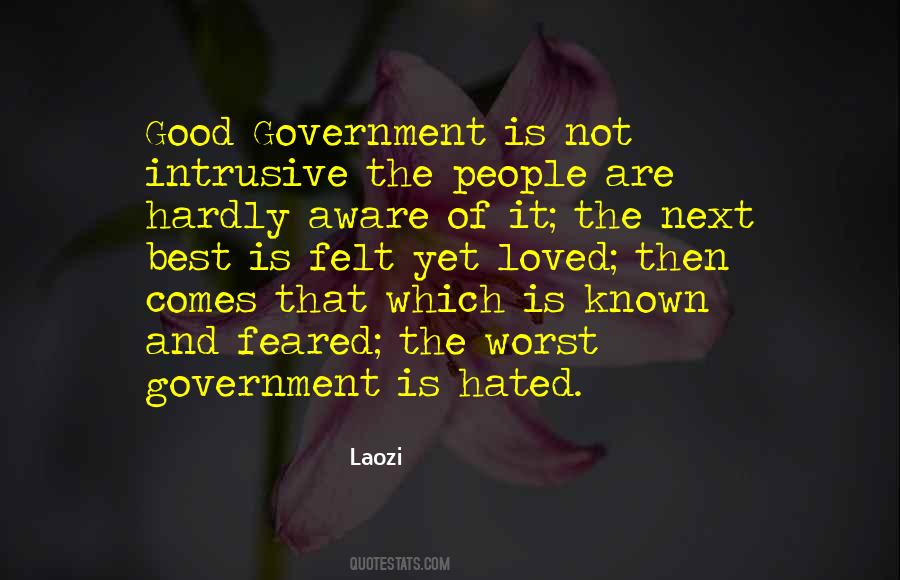 Quotes About Government Is Good #489297