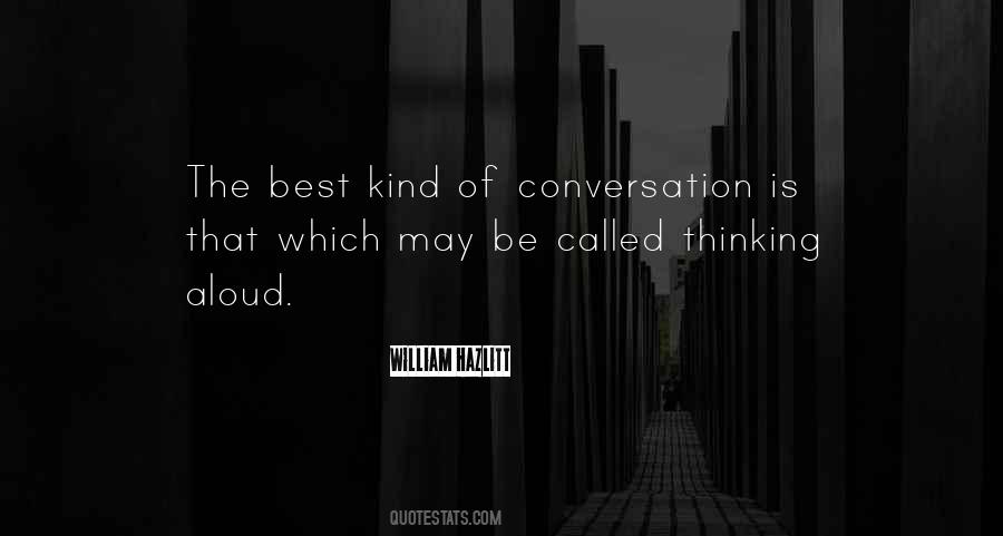 Best Conversation Is Quotes #713551