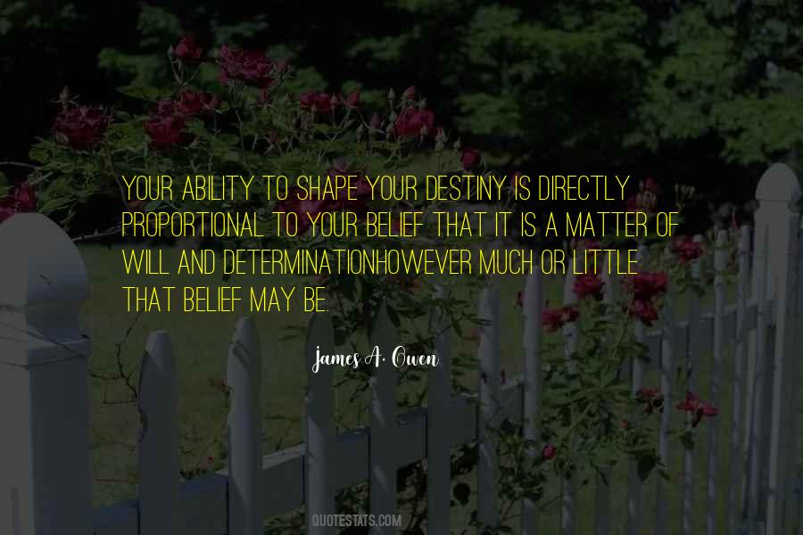 Shape Your Destiny Quotes #1355867