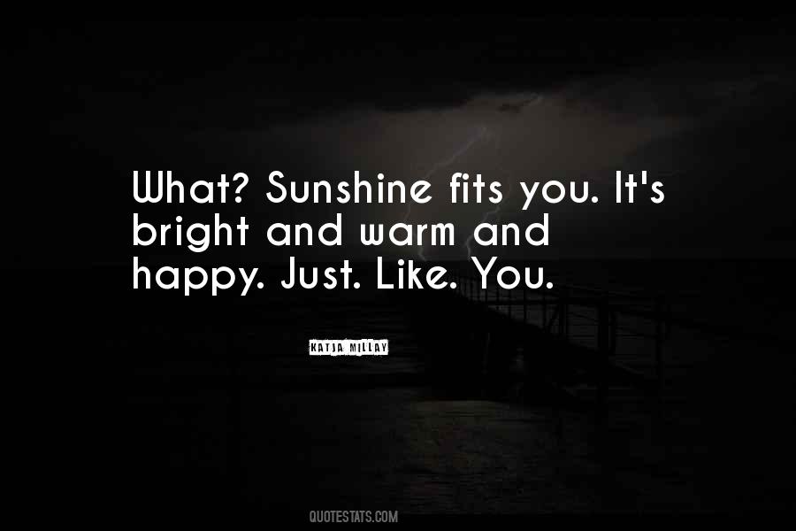 Warm Sunshine Quotes #1072595