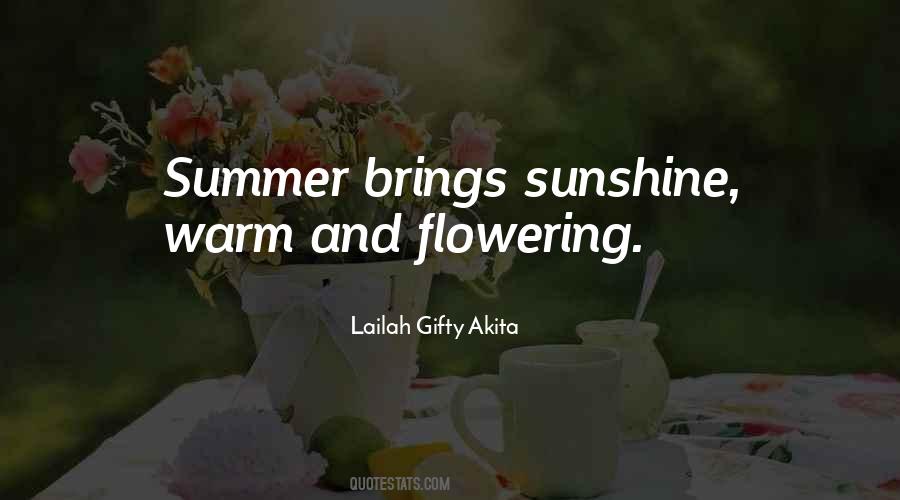 Warm Sunshine Quotes #648667