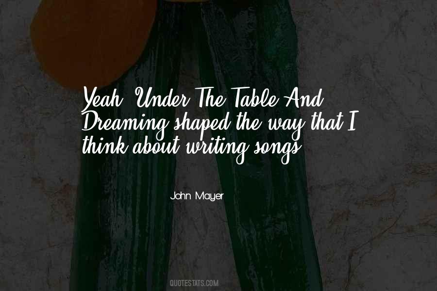 Under The Table Quotes #360901