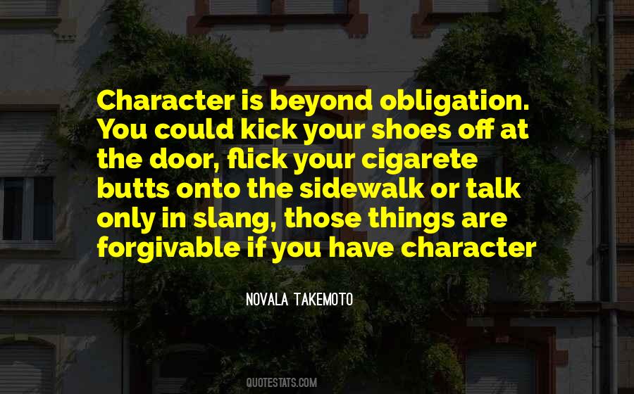 You Have Character Quotes #648608