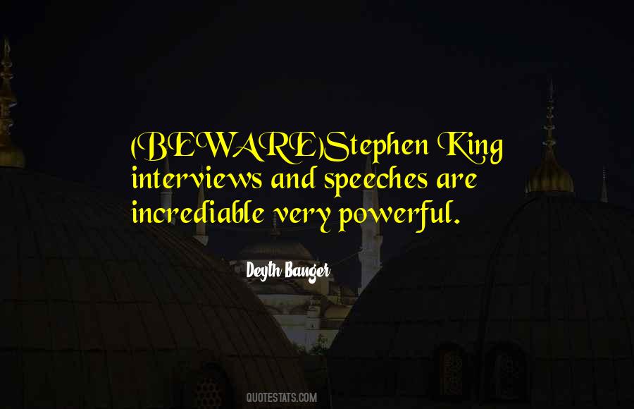 Powerful King Quotes #1581917