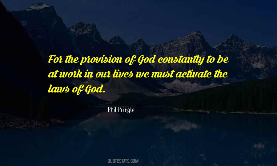 Quotes About The Provision Of God #665191