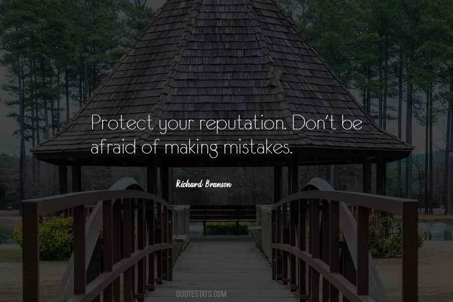 Afraid Of Making Mistakes Quotes #1389382