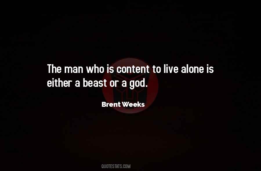 Content Alone Quotes #1155001