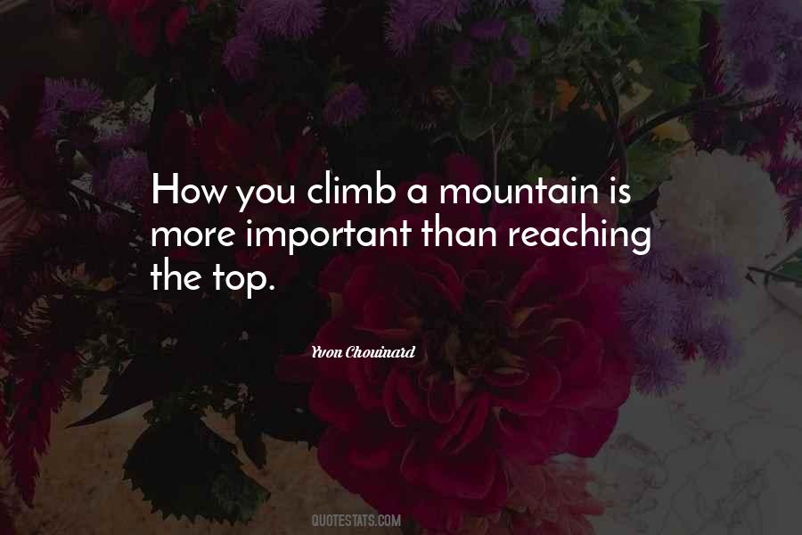 Climb A Mountain Quotes #1328404