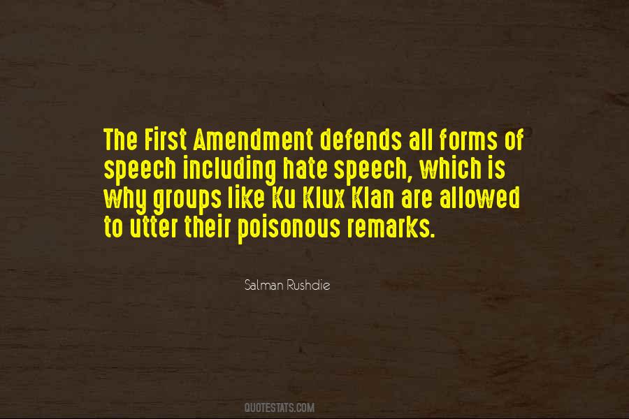 Quotes About The First Amendment #547414