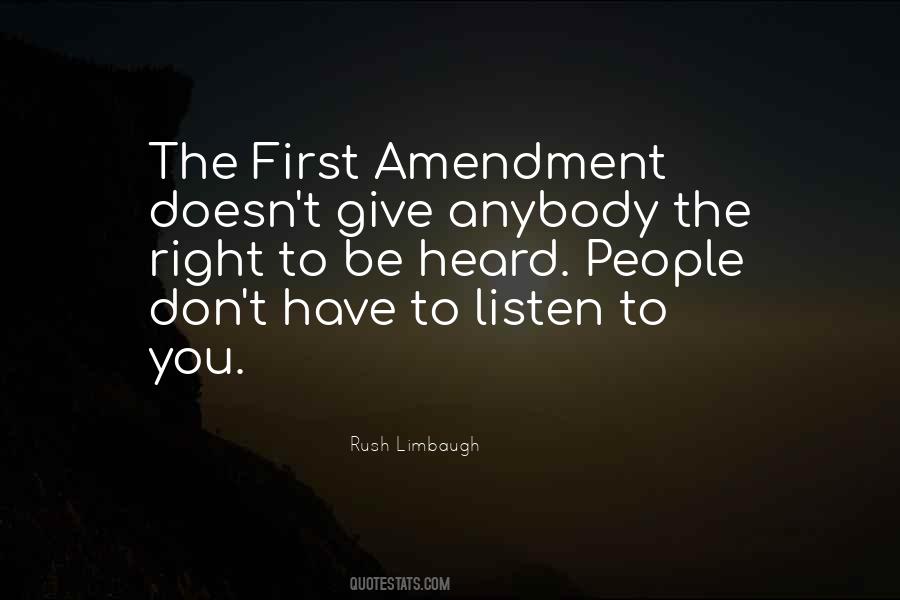 Quotes About The First Amendment #589091