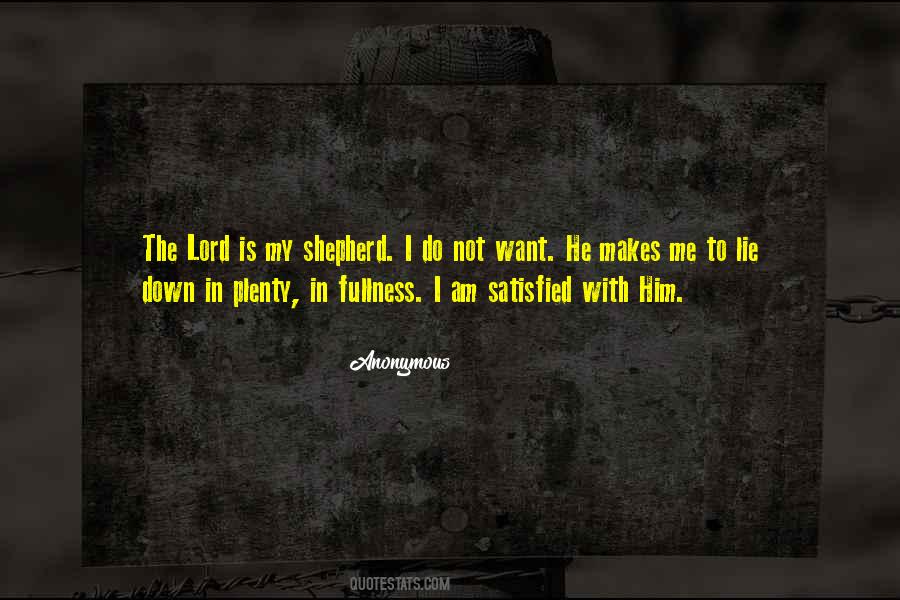 I Am Not Satisfied Quotes #1685447