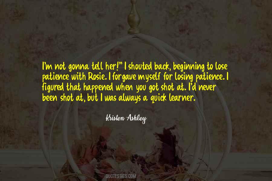 Lose Patience Quotes #350850