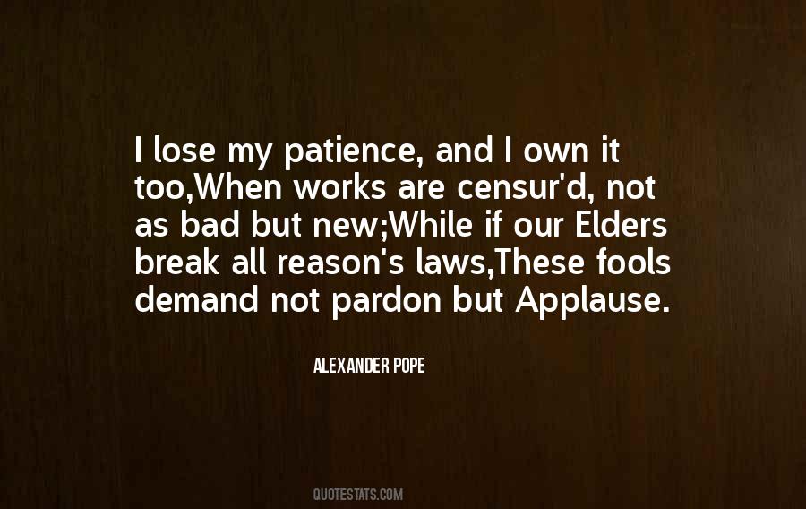 Lose Patience Quotes #540153