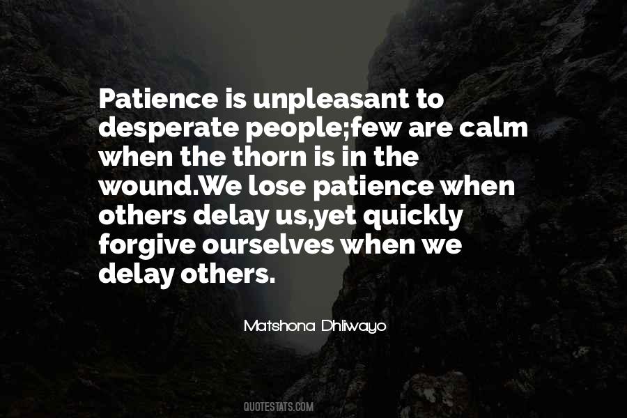 Lose Patience Quotes #574705