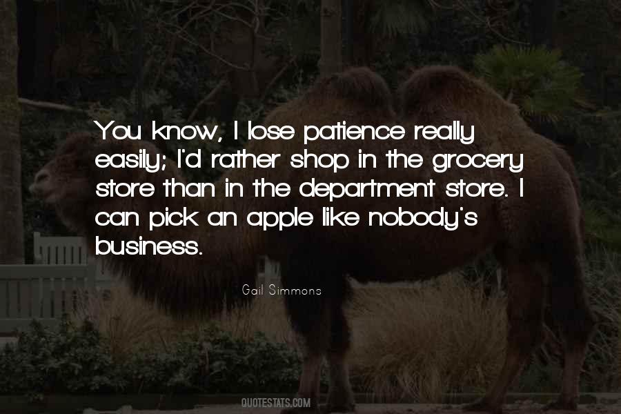 Lose Patience Quotes #929887
