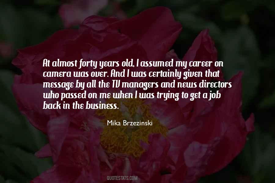 Old Career Quotes #1174459