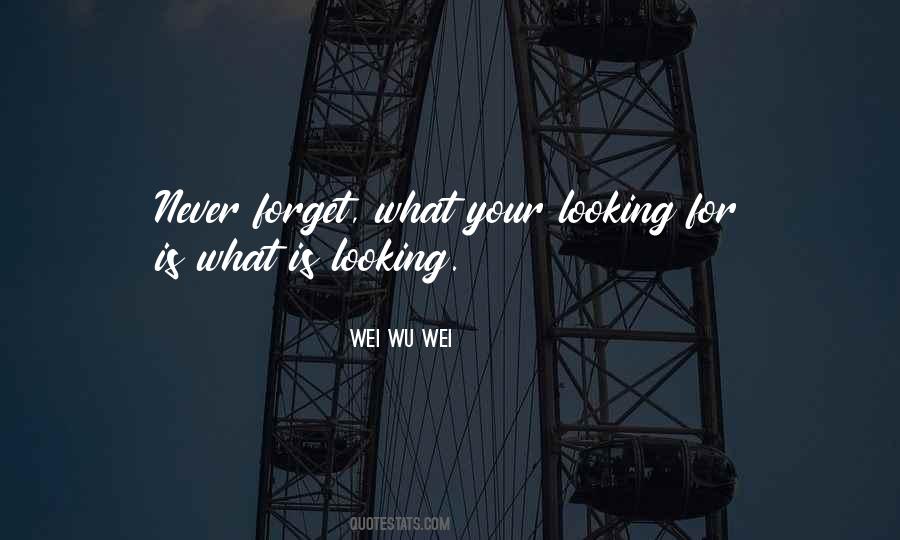 What Is Looking Quotes #1379458
