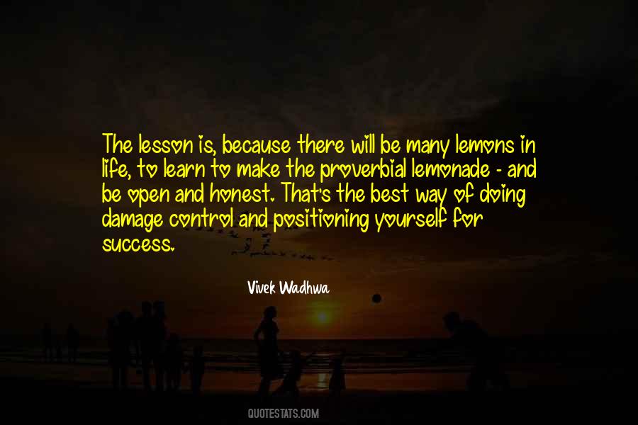 Just Learn The Lesson Quotes #160011