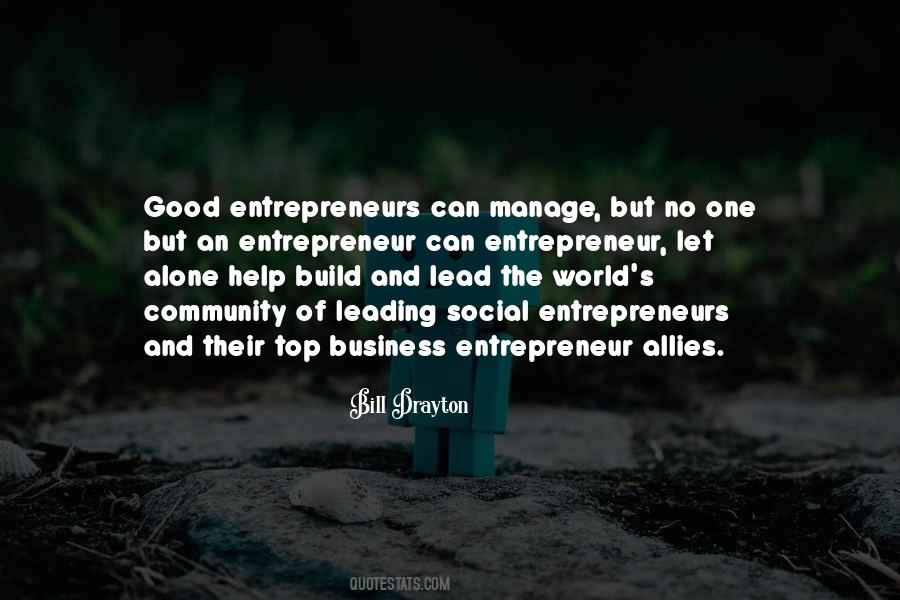 Good Entrepreneurs Quotes #111939