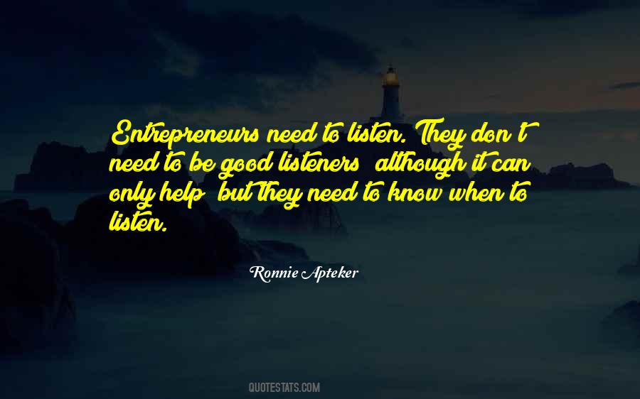 Good Entrepreneurs Quotes #819018
