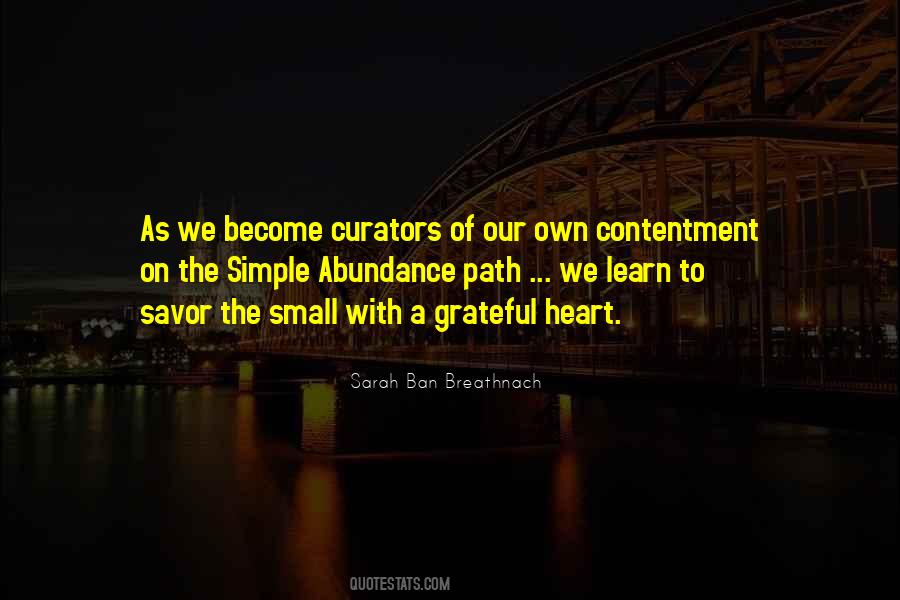 Heart Contentment Quotes #46016