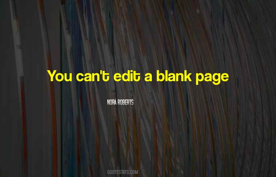 Quotes About A Blank Page #126730