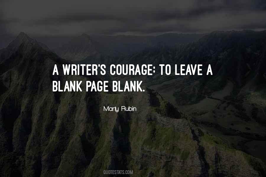 Quotes About A Blank Page #1779513