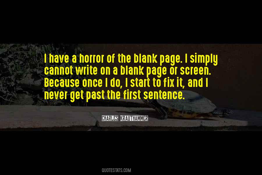 Quotes About A Blank Page #55086