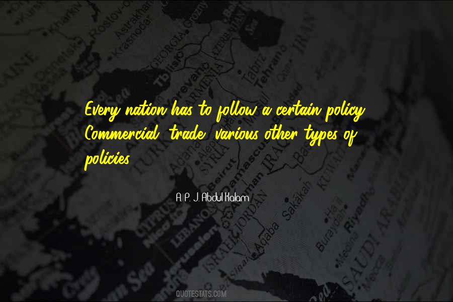 Trade Policy Quotes #112248