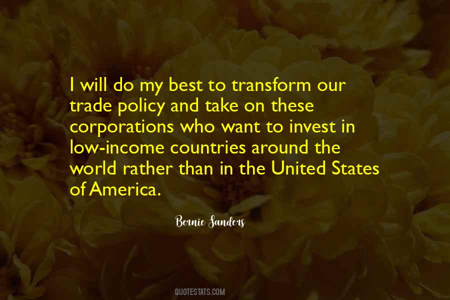 Trade Policy Quotes #1309552
