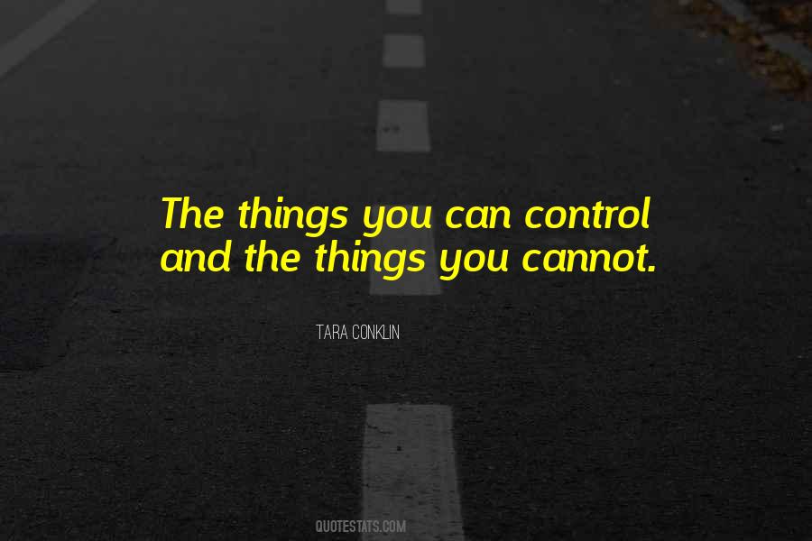 Control The Things You Can Control Quotes #1827553