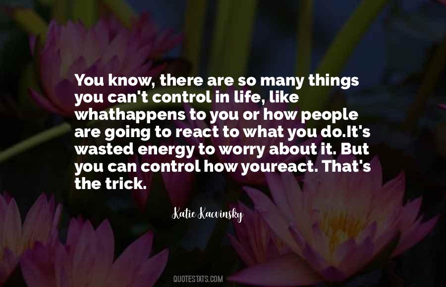 Control The Things You Can Control Quotes #597506