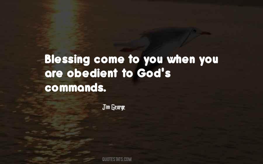 Quotes About God's Commands #1309351