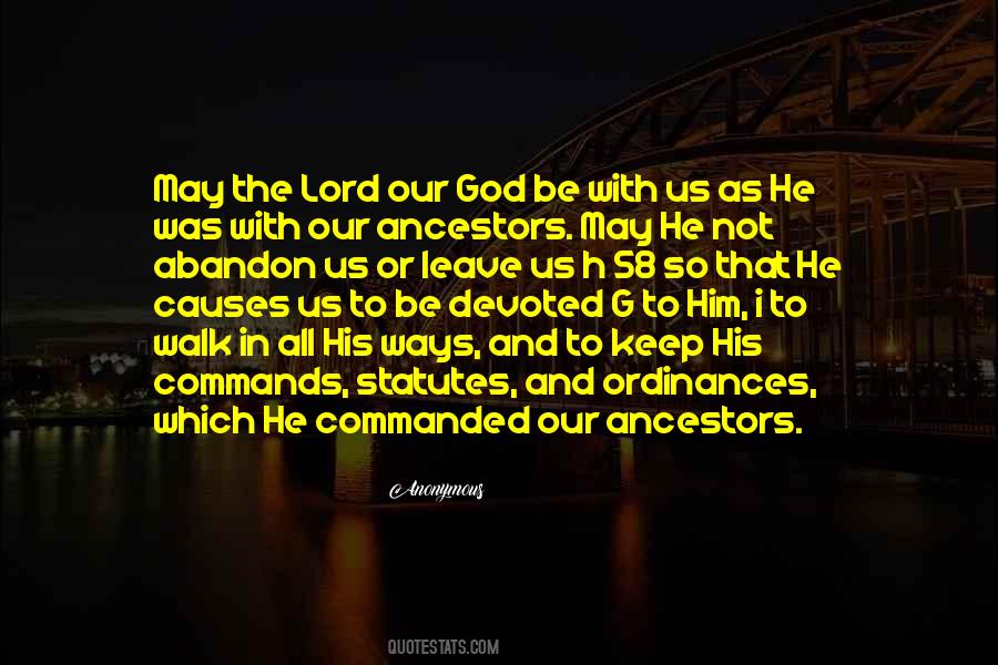 Quotes About God's Commands #1528080