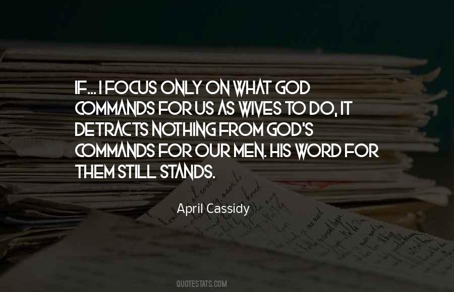 Quotes About God's Commands #1692737