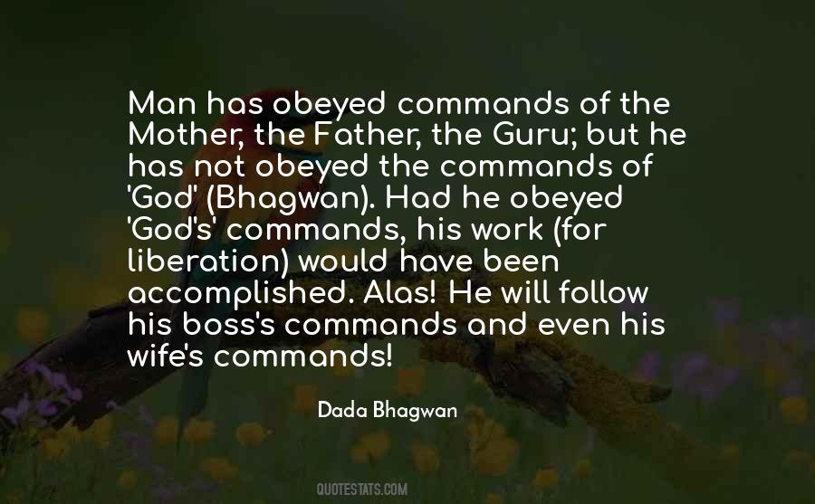 Quotes About God's Commands #511541