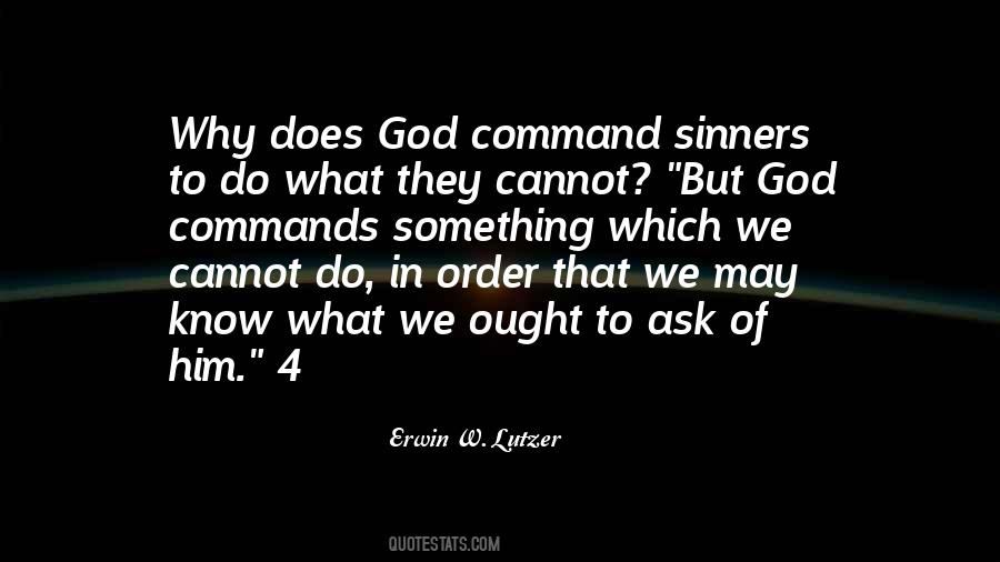 Quotes About God's Commands #856753