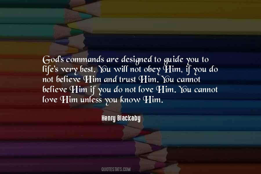 Quotes About God's Commands #935209