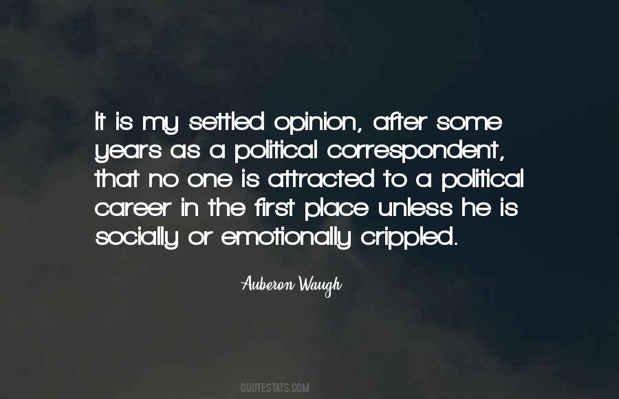 Political Opinion Quotes #880314